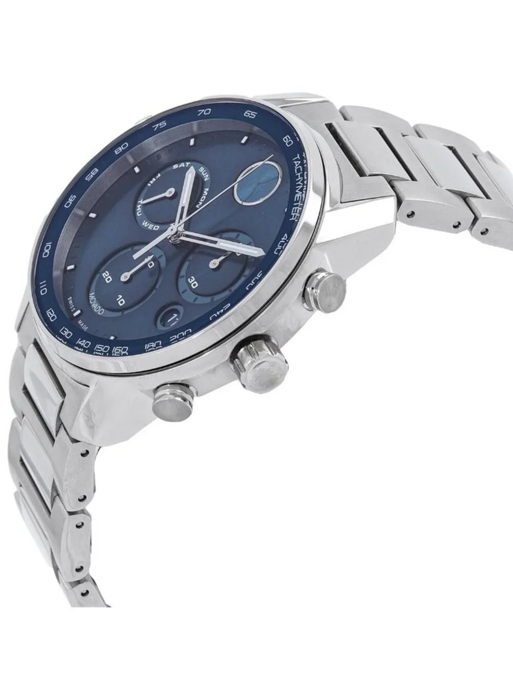NWT Movado Bold Verso Quartz Blue Dial Men's Watch
